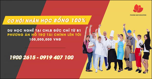 Học bổng toàn phần du học nghề Đức 